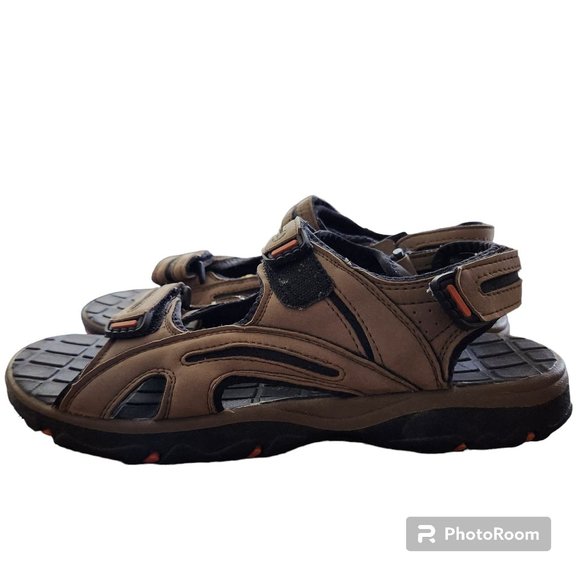 Ozark Trail Sandals Brown Size 11 Hobbs VI Hook And Loop Closure EUC - Picture 3 of 11